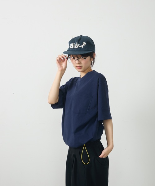UNDERSTATEMENTs（アンダーステイトメント）の「【ユニセックス】配色ドローコードポケットTシャツ（Tシャツ/カットソー・メンズ・ネイビー/ホワイト/レッド/ブラック・MEDIUM/LARGE）」の11枚目の写真