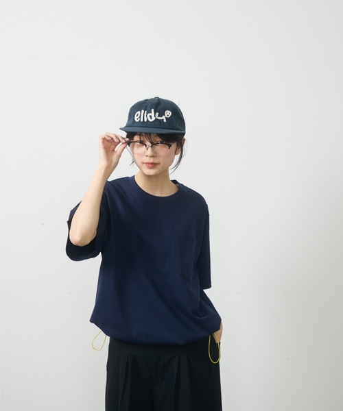 UNDERSTATEMENTs（アンダーステイトメント）の「【ユニセックス】配色ドローコードポケットTシャツ（Tシャツ/カットソー・メンズ・ネイビー/ホワイト/レッド/ブラック・MEDIUM/LARGE）」の13枚目の写真