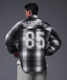 BORN TO WIN（ボーントゥウィン）の「85 FLANNEL CHECK SHIRTS JACKET [BLACK]（その他アウター）」