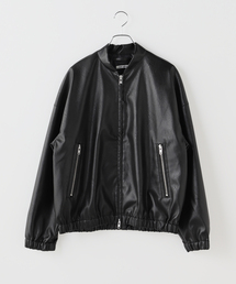 JOINT WORKS（ジョイントワークス）の「フェイクレザー スタンドブルゾン /  FAUX LEATHER STAND BLOUSON（ブルゾン）」