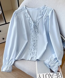 AMAJI（アマジ）の「フリルブラウス（シャツ/ブラウス）」