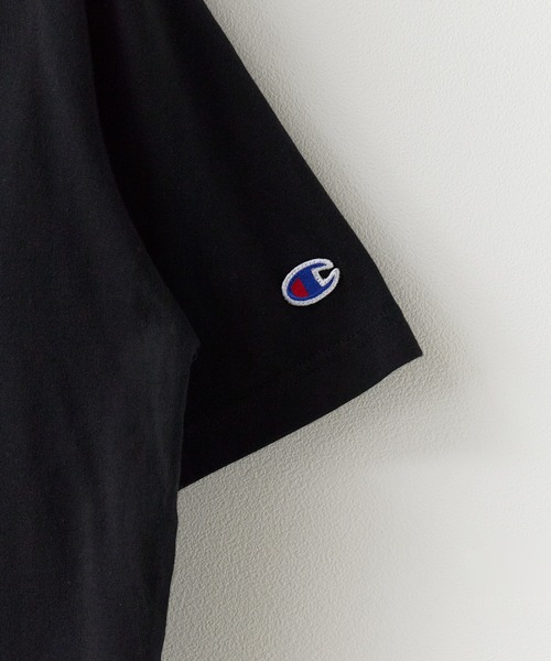 Champion(チャンピオン)の「Champion/チャンピオン ワンポイント ロゴワッペン クルーネック半袖Tシャツ コットン カジュアル ストリート シンプル 2026年 夏 夏服 秋服(Tシャツ/カットソー・メンズ・ホワイト/ライトブルー/ブラック/ネイビー/ライトグリーン・M/L/XL)」の8枚目の写真