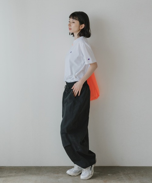 Champion(チャンピオン)の「Champion/チャンピオン ワンポイント ロゴワッペン クルーネック半袖Tシャツ コットン カジュアル ストリート シンプル 2026年 夏 夏服 秋服(Tシャツ/カットソー・メンズ・ホワイト/ライトブルー/ブラック/ネイビー/ライトグリーン・M/L/XL)」の14枚目の写真