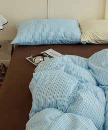 aimoha（アイモハ）の「【aimoha HOME】配色で魅せる ストライプ寝具3点セット（寝具）」