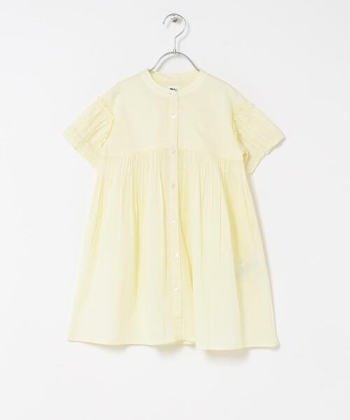 URBAN RESEARCH DOORS（アーバンリサーチドアーズ）の「『親子リンク』コットンボイルパフスリーブワンピース(KIDS)（ワンピース・キッズ・ミント/イエロー・120/135/105）」の3枚目の写真