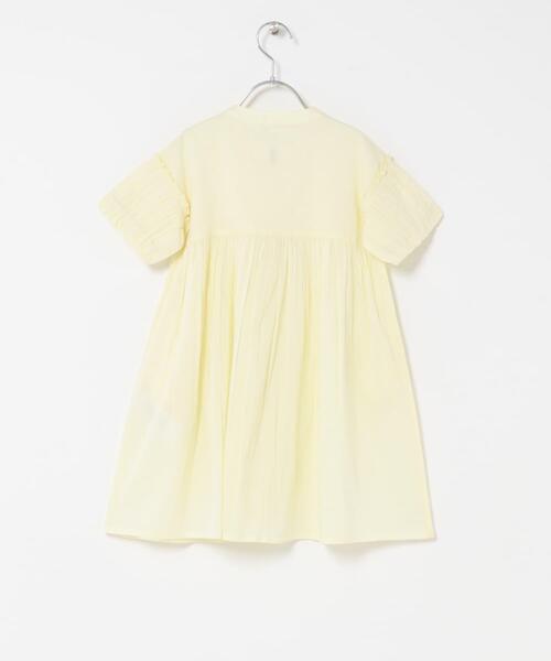 URBAN RESEARCH DOORS（アーバンリサーチドアーズ）の「『親子リンク』コットンボイルパフスリーブワンピース(KIDS)（ワンピース・キッズ・ミント/イエロー・120/135/105）」の5枚目の写真