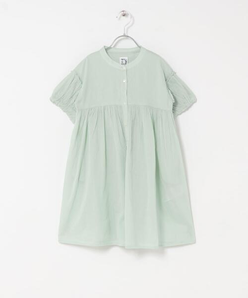 URBAN RESEARCH DOORS（アーバンリサーチドアーズ）の「『親子リンク』コットンボイルパフスリーブワンピース(KIDS)（ワンピース・キッズ・ミント/イエロー・120/135/105）」の18枚目の写真