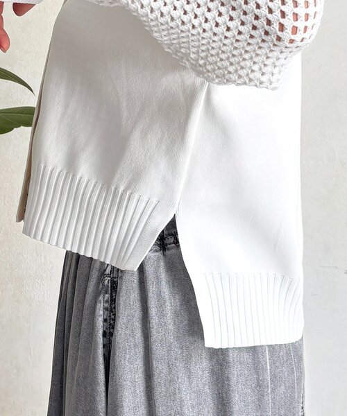 un dix cors（アンディコール）の「メッシュ袖カーデ（カーディガン/ボレロ・レディース・ベージュ/アイボリー/ブラック・FREE）」の15枚目の写真