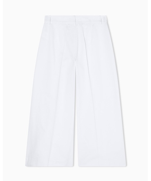 ARMANI EXCHANGE(アルマーニエクスチェンジ)の「【A|X アルマーニ エクスチェンジ】<ZOZO限定>コットンツイル ワイドパンツ(その他パンツ・レディース・ホワイト・6/4/2/0)」の2枚目の写真