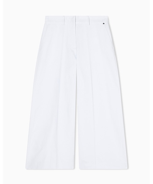 ARMANI EXCHANGE(アルマーニエクスチェンジ)の「【A|X アルマーニ エクスチェンジ】<ZOZO限定>コットンツイル ワイドパンツ(その他パンツ・レディース・ホワイト・6/4/2/0)」の4枚目の写真