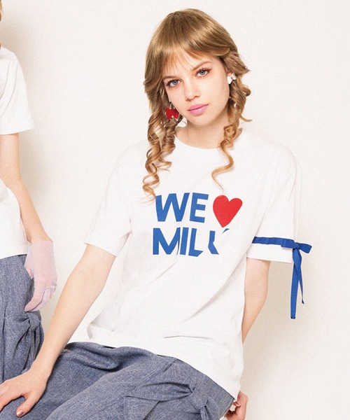 MILK(ミルク)の「We Love MILK Tシャツ(Tシャツ/カットソー・レディース・C/A/B・FREE)」の1枚目の写真