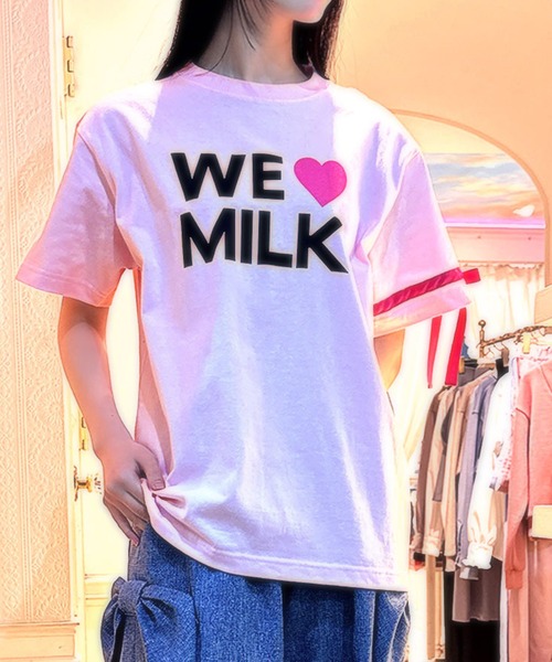 MILK(ミルク)の「We Love MILK Tシャツ(Tシャツ/カットソー・レディース・C/A/B・FREE)」の2枚目の写真