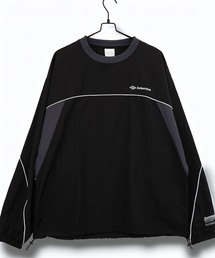 Candlestick（キャンドルスティック）の「ショート丈 ワイド ナイロン プルオーバー ブロークコア ゲームシャツ ユニフォーム ピステ（ナイロンジャケット）」