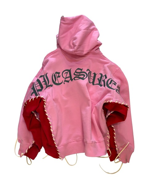 DISCOVERED（ディスカバード）の「PLEASURES x DISCOVERED DOUBLE LAYERED HOODIE（パーカー・メンズ・ブルー/ブラック/ホワイト/ピンク・FREE）」の9枚目の写真