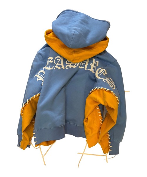 DISCOVERED（ディスカバード）の「PLEASURES x DISCOVERED DOUBLE LAYERED HOODIE（パーカー・メンズ・ブルー/ブラック/ホワイト/ピンク・FREE）」の12枚目の写真