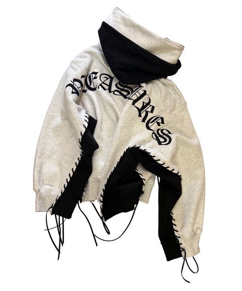 DISCOVERED（ディスカバード）の「PLEASURES x DISCOVERED DOUBLE LAYERED HOODIE（パーカー・メンズ・ブルー/ブラック/ホワイト/ピンク・FREE）」の15枚目の写真