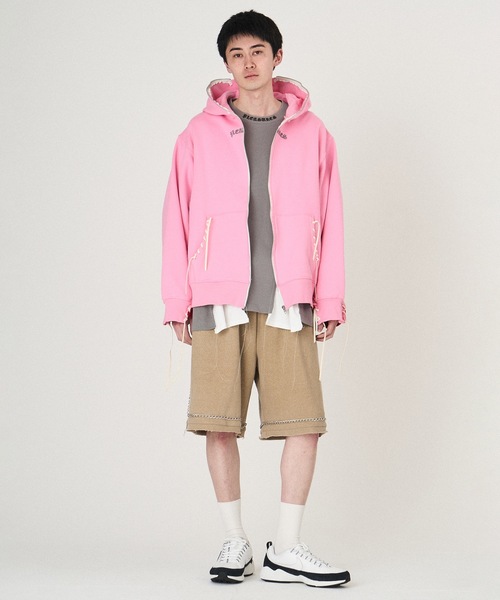 DISCOVERED（ディスカバード）の「PLEASURES x DISCOVERED DOUBLE LAYERED HOODIE（パーカー・メンズ・ブルー/ブラック/ホワイト/ピンク・FREE）」の19枚目の写真