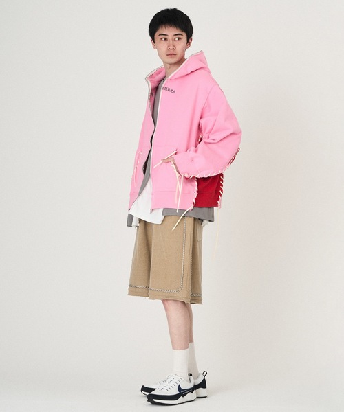 DISCOVERED（ディスカバード）の「PLEASURES x DISCOVERED DOUBLE LAYERED HOODIE（パーカー・メンズ・ブルー/ブラック/ホワイト/ピンク・FREE）」の20枚目の写真