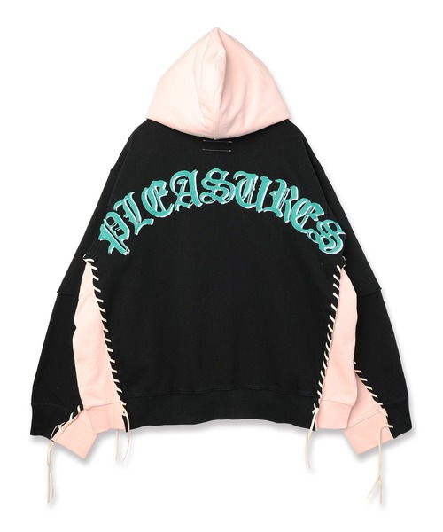 DISCOVERED(ディスカバード)の「PLEASURES x DISCOVERED DOUBLE LAYERED HOODIE(パーカー・メンズ・ブルー/ブラック/ホワイト/ピンク・FREE)」の22枚目の写真