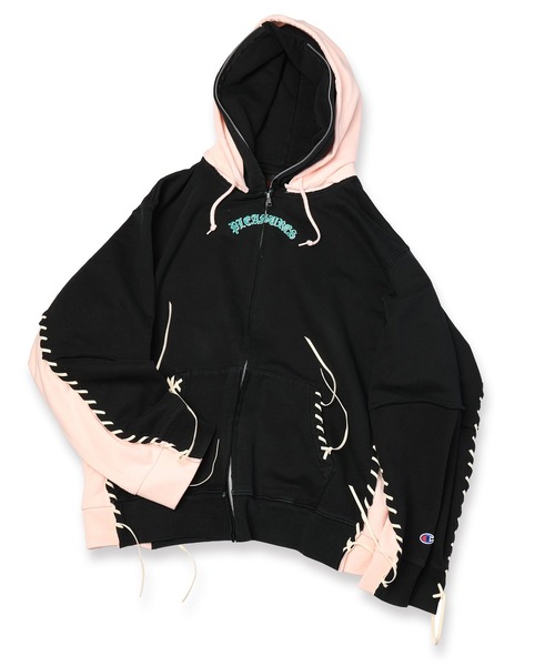 DISCOVERED(ディスカバード)の「PLEASURES x DISCOVERED DOUBLE LAYERED HOODIE(パーカー・メンズ・ブルー/ブラック/ホワイト/ピンク・FREE)」の21枚目の写真