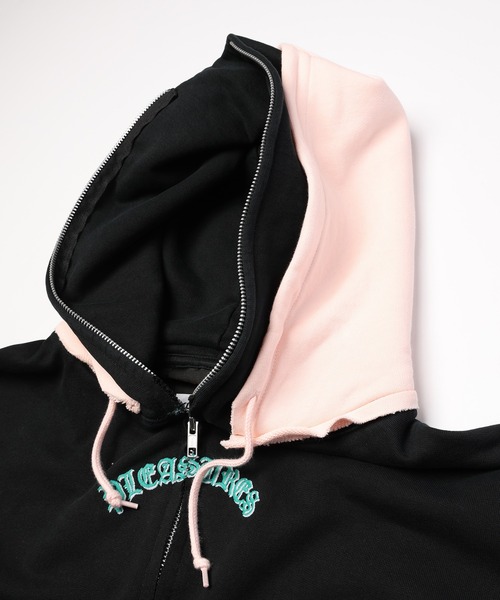 DISCOVERED(ディスカバード)の「PLEASURES x DISCOVERED DOUBLE LAYERED HOODIE(パーカー・メンズ・ブルー/ブラック/ホワイト/ピンク・FREE)」の15枚目の写真