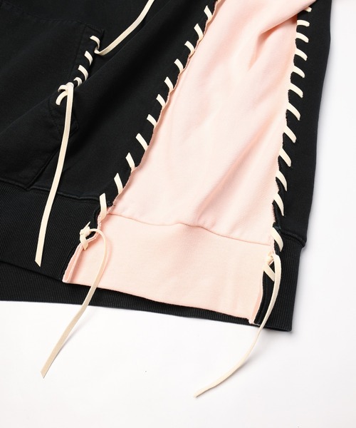 DISCOVERED(ディスカバード)の「PLEASURES x DISCOVERED DOUBLE LAYERED HOODIE(パーカー・メンズ・ブルー/ブラック/ホワイト/ピンク・FREE)」の13枚目の写真