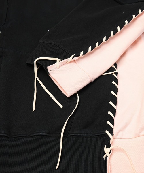 DISCOVERED(ディスカバード)の「PLEASURES x DISCOVERED DOUBLE LAYERED HOODIE(パーカー・メンズ・ブルー/ブラック/ホワイト/ピンク・FREE)」の12枚目の写真