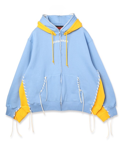 DISCOVERED(ディスカバード)の「PLEASURES x DISCOVERED DOUBLE LAYERED HOODIE(パーカー・メンズ・ブルー/ブラック/ホワイト/ピンク・FREE)」の10枚目の写真