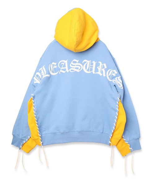 DISCOVERED(ディスカバード)の「PLEASURES x DISCOVERED DOUBLE LAYERED HOODIE(パーカー・メンズ・ブルー/ブラック/ホワイト/ピンク・FREE)」の9枚目の写真