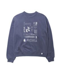 【RUSSEL】211261-011 Wmns Nu BlendSweat Crew Graphic T CONVENIENCE YOUNG