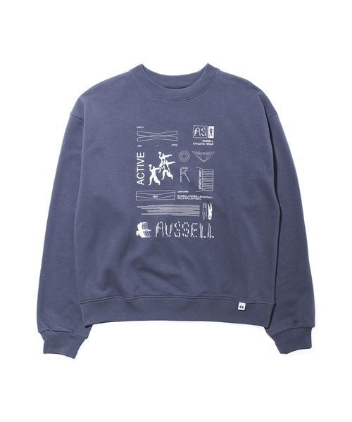 RUSSELL(ラッセル)の「【RUSSEL】211261-011 Wmns Nu BlendSweat Crew Graphic T CONVENIENCE YOUNG(Tシャツ/カットソー・レディース・ネイビー・F)」の7枚目の写真