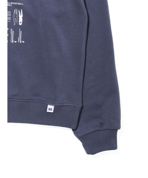 RUSSELL(ラッセル)の「【RUSSEL】211261-011 Wmns Nu BlendSweat Crew Graphic T CONVENIENCE YOUNG(Tシャツ/カットソー・レディース・ネイビー・F)」の4枚目の写真