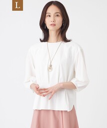セール】【L】【ウォッシャブル】コットンスムースカットソー（Tシャツ
