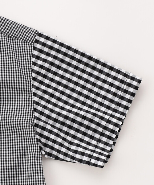 COMME CA ISM（コムサイズム）の「ギンガムチェック 半袖 シャツ（シャツ/ブラウス・キッズ・ブラック・140cm/130cm/120cm/110cm/100cm/150cm）」の4枚目の写真