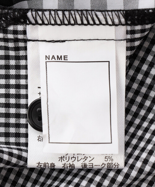 COMME CA ISM（コムサイズム）の「ギンガムチェック 半袖 シャツ（シャツ/ブラウス・キッズ・ブラック・140cm/130cm/120cm/110cm/100cm/150cm）」の7枚目の写真