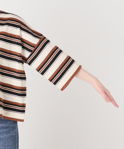 journal standard L'essage(ジャーナルスタンダードレサージュ)の「ボーダー襟つきニット(ニット/セーター・レディース・ブラウン/ブラック・FREE)」の16枚目の写真