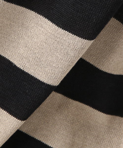 journal standard L'essage(ジャーナルスタンダードレサージュ)の「ボーダー襟つきニット(ニット/セーター・レディース・ブラウン/ブラック・FREE)」の22枚目の写真