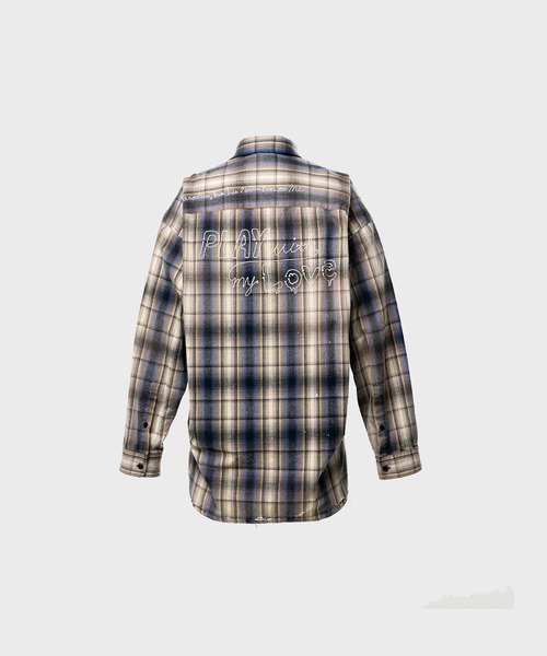 Maison MIHARA YASUHIRO（メゾンミハラヤスヒロ）の「【MIHARAYASUHIRO/ミハラヤスヒロ】J16SH181 CHECK L/S SHIRT/Vintage Like Check Shirt（シャツ/ブラウス・メンズ・ピンク/ベージュ・46/44）」の6枚目の写真