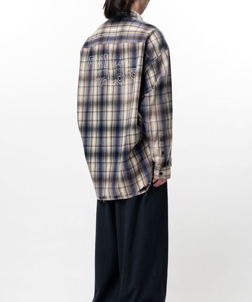 Maison MIHARA YASUHIRO（メゾンミハラヤスヒロ）の「【MIHARAYASUHIRO/ミハラヤスヒロ】J16SH181 CHECK L/S SHIRT/Vintage Like Check Shirt（シャツ/ブラウス・メンズ・ピンク/ベージュ・46/44）」の4枚目の写真