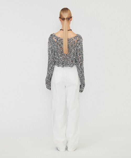 DIAGONAL(ダイアゴナル)の「RIBBON STRAP POCKET DENIM (white)(デニムパンツ・レディース・その他・MEDIUM)」の7枚目の写真