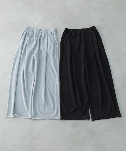 SINSS(シンス)の「One tuck wide sweat pants / ワンタックワイドスウェットパンツ(スウェットパンツ・メンズ・ブラック/ライトグレー・X-SMALL/SMALL/MEDIUM/LARGE/X-LARGE)」の12枚目の写真
