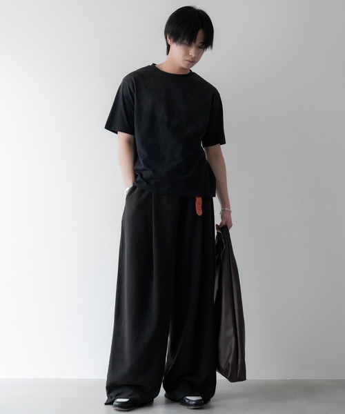 SINSS(シンス)の「One tuck wide sweat pants / ワンタックワイドスウェットパンツ(スウェットパンツ・メンズ・ブラック/ライトグレー・X-SMALL/SMALL/MEDIUM/LARGE/X-LARGE)」の10枚目の写真