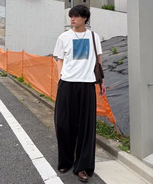 SINSS(シンス)の「One tuck wide sweat pants / ワンタックワイドスウェットパンツ(スウェットパンツ・メンズ・ブラック/ライトグレー・X-SMALL/SMALL/MEDIUM/LARGE/X-LARGE)」の8枚目の写真