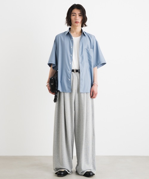 SINSS(シンス)の「One tuck wide sweat pants / ワンタックワイドスウェットパンツ(スウェットパンツ・メンズ・ブラック/ライトグレー・X-SMALL/SMALL/MEDIUM/LARGE/X-LARGE)」の19枚目の写真
