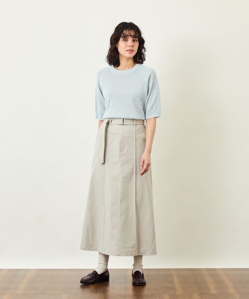 MACKINTOSH PHILOSOPHY(マッキントッシュ フィロソフィー)の「GREY LABELペーパーヤーンニットプルオーバー(Tシャツ/カットソー・レディース・ブラック/ベージュ/ブルー/ブラウン・6/2)」の6枚目の写真