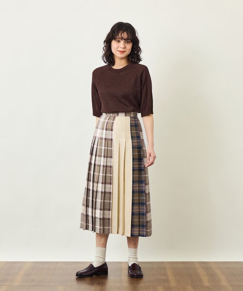 MACKINTOSH PHILOSOPHY(マッキントッシュ フィロソフィー)の「GREY LABELペーパーヤーンニットプルオーバー(Tシャツ/カットソー・レディース・ブラック/ベージュ/ブルー/ブラウン・6/2)」の8枚目の写真