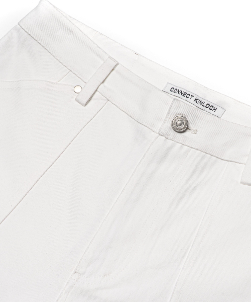 CONNECT KINLOCH（コネクトキンロック）の「ストラクチャーシムストレートパンツ[ホワイト]（その他パンツ・メンズ・ホワイト・SMALL/MEDIUM/LARGE）」の4枚目の写真