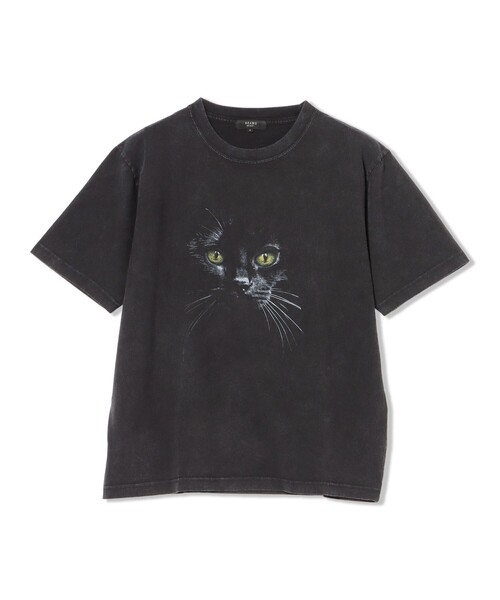 BEAMS HEART(ビームスハート)の「【ユニセックス】キャットフェイス Tシャツ(Tシャツ/カットソー・メンズ・ブラック・MEDIUM/SMALL/LARGE)」の5枚目の写真