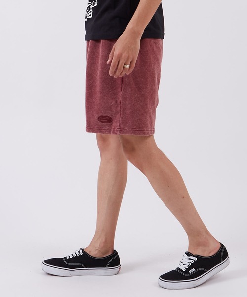 SIDEWAY STANCE(サイドウェイスタンス)の「【SIDEWAY STANCE】 オーバルロゴ 刺しゅう 裏毛 ライトスウェット ショートパンツ(スウェットパンツ・メンズ・ブラック/ネイビー/ワイン・MEDIUM/SMALL/X-LARGE/LARGE)」の12枚目の写真
