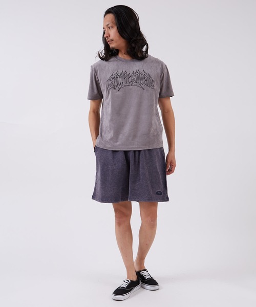 SIDEWAY STANCE(サイドウェイスタンス)の「【SIDEWAY STANCE】 オーバルロゴ 刺しゅう 裏毛 ライトスウェット ショートパンツ(スウェットパンツ・メンズ・ブラック/ネイビー/ワイン・MEDIUM/SMALL/X-LARGE/LARGE)」の21枚目の写真